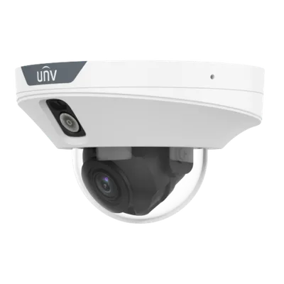 Mini Câmera IP dome de alarme com luz dupla de 2 MP, 2 mm