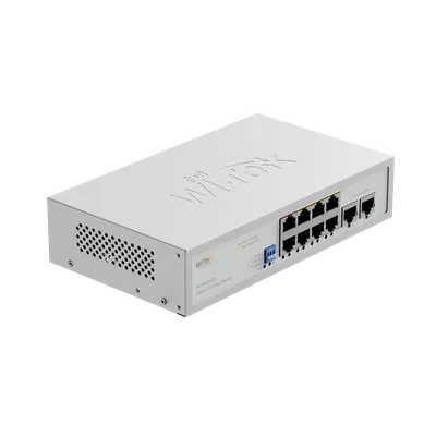 [WI-PS210GS (V2)] Switch PoE 8 portas PoE de 100 Mbps, 2 portas RJ45 de 1000 Mbps.